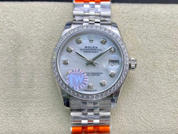 Rolex Datejust M278384RBR-0008 TW Factory Hot Replica Watches Mother-Of-Pearl Dial - Hot Replica Watches