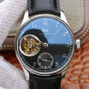 IWC Portuguese ZF Factory Hot Replica Watches Black Strap Black Dial - Hot Replica Watches