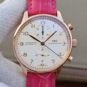 IWC Portuguese ZF Factory Hot Replica Watches Rose Red Strap - Hot Replica Watches