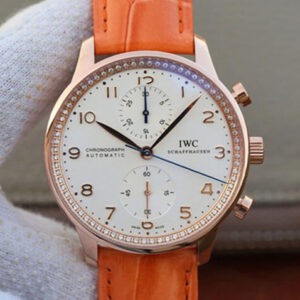 IWC Portuguese ZF Factory Hot Replica Watches Orange Strap - Hot Replica Watches