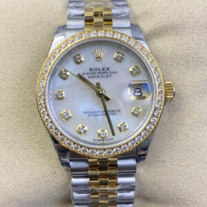 Rolex Datejust M278383RBR-0028 EW Factory Hot Replica Watches Diamond Case - Hot Replica Watches