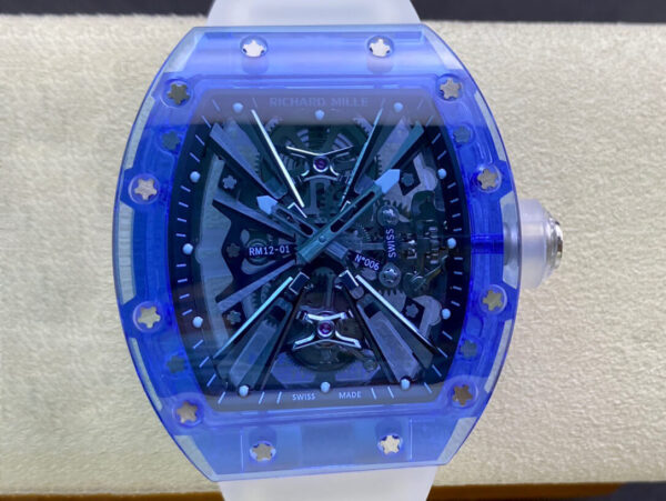 Richard Mille RM12-01 RM Factory Hot Replica Watches Blue Case - Hot Replica Watches