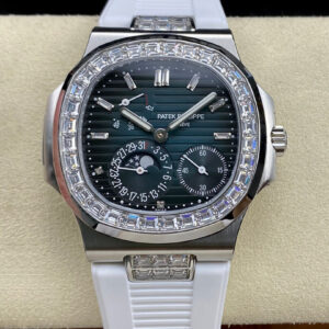Patek Philippe Nautilus 5712GR GR Factory Hot Replica Watches White Strap - Hot Replica Watches