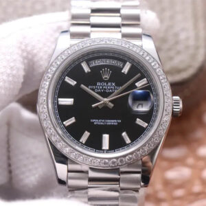 Rolex Day Date M228349RBR-0003 EW Factory Hot Replica Watches Steel Strap - Hot Replica Watches