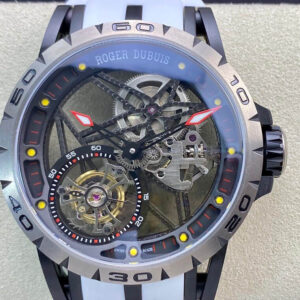 Roger Dubuis Excalibur RDDBEX0549 BBR Factory Hot Replica Watches White Strap - Hot Replica Watches