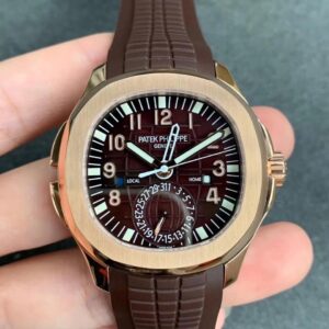 Patek Philippe Aquanaut 5164R-001 GR Factory Hot Replica Watches Brown Strap - Hot Replica Watches