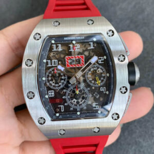 Richard Mille RM011 KV Factory Hot Replica Watches Red Strap - Hot Replica Watches