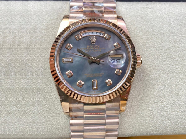Rolex Day Date 118235 GM Factory Hot Replica Watches Rose Gold Case - Hot Replica Watches