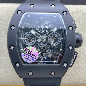 Richard Mille RM011 KV Factory Hot Replica Watches Black Strap - Hot Replica Watches