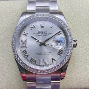 Rolex Datejust M126284RBR-0022 EW Factory Hot Replica Watches Silver Dial