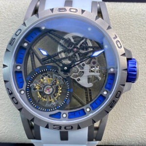 Roger Dubuis Excalibur RDDBEX0479 BBR Factory Hot Replica Watches White Strap - Hot Replica Watches