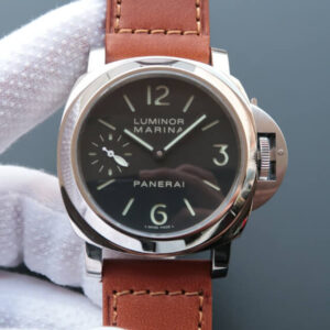 Panerai Luminor PAM 00111 VS Factory Hot Replica Watches Brown Strap - Hot Replica Watches