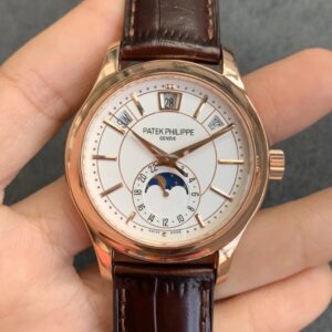 Patek Philippe Complications 5205R-001 GR Factory Hot Replica Watches Brown Strap - Hot Replica Watches
