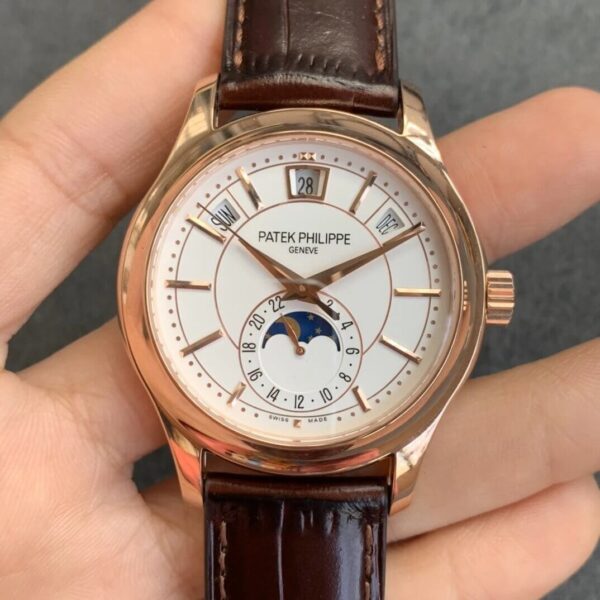 Patek Philippe Complications 5205R-001 GR Factory Hot Replica Watches Brown Strap - Hot Replica Watches