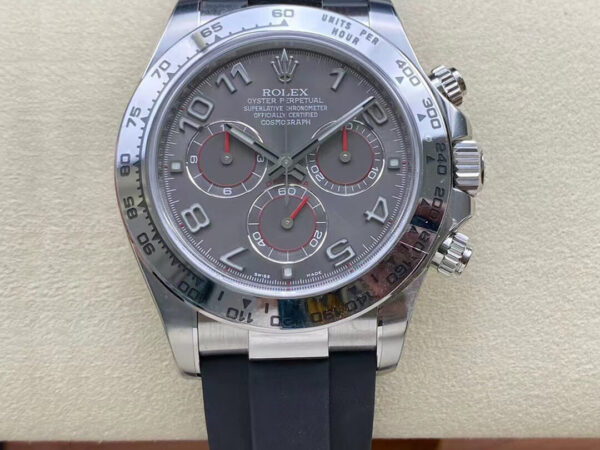 Rolex Daytona 116519-0104 Clean Factory Hot Replica Watches Black Strap - Hot Replica Watches