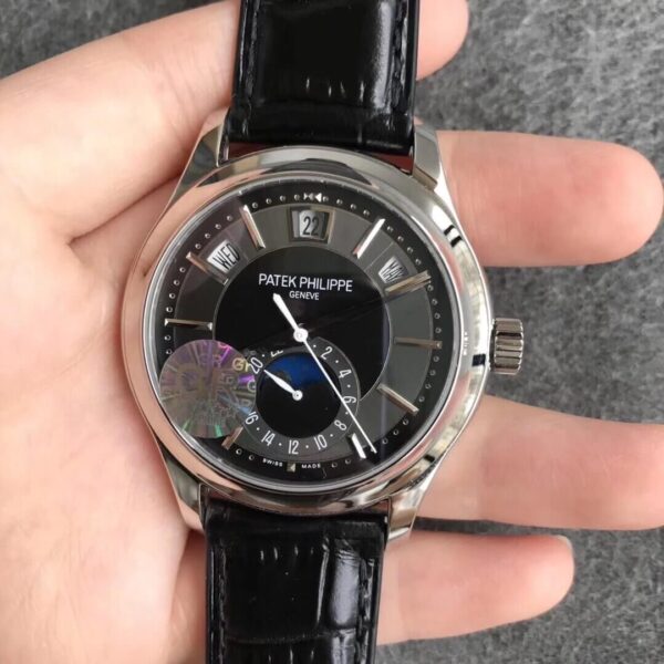 Patek Philippe Complications 5205G-010 GR Factory Hot Replica Watches Black Strap - Hot Replica Watches