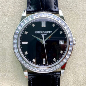 Patek Philippe Calatrava 5298P-012 ZF Factory Hot Replica Watches Black Strap - Hot Replica Watches
