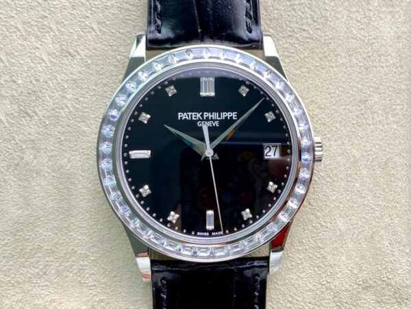 Patek Philippe Calatrava 5298P-012 ZF Factory Hot Replica Watches Black Strap - Hot Replica Watches
