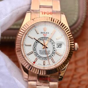 Rolex Sky Dweller M326935-0005 Noob Factory Hot Replica Watches Rose Gold Case - Hot Replica Watches
