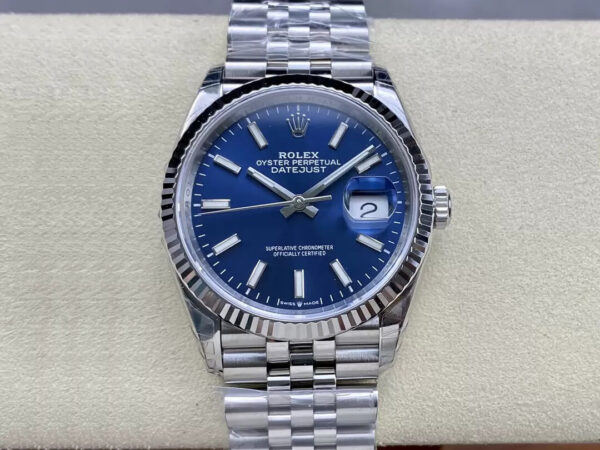 Rolex Datejust M126234-0017 VS Factory Hot Replica Watches Blue Dial - Hot Replica Watches