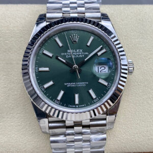 Rolex Datejust M126334-0027 VS Factory Hot Replica Watches Dark Green Dial - Hot Replica Watches