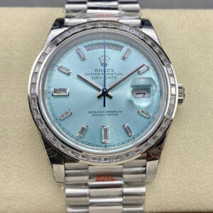 Rolex Day Date M228396TBR-0002 GM Factory Hot Replica Watches Ice Blue Dial - Hot Replica Watches