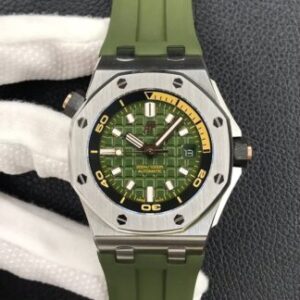 Audemars Piguet Royal Oak Offshore 15720ST.OO.A052CA.01 BF Factory Hot Replica Watches Green Strap - Hot Replica Watches