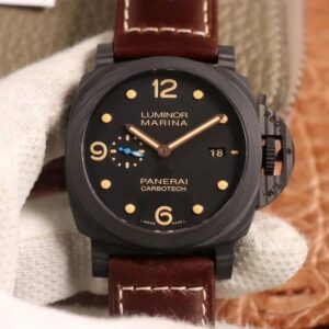 Panerai Luminor 1950 PAM00661 VS Factory Hot Replica Watches Reddish Brown Strap - Hot Replica Watches