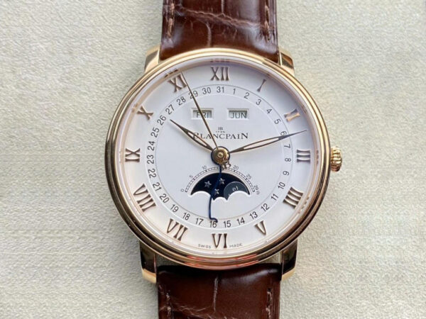 Blancpain Villeret 6654-3642-55B OM Factory Hot Replica Watches White Dial - Hot Replica Watches