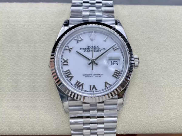 Rolex Datejust M126234-0025 VS Factory Hot Replica Watches White Dial - Hot Replica Watches