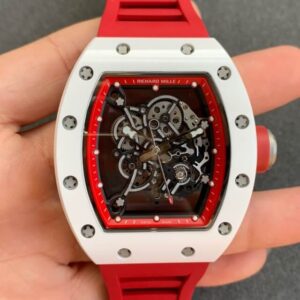 Richard Mille RM055 KV Factory Hot Replica Watches Red Strap - Hot Replica Watches