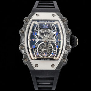 Richard Mille RM21-01 RM Factory Hot Replica Watches Black Rubber Strap - Hot Replica Watches