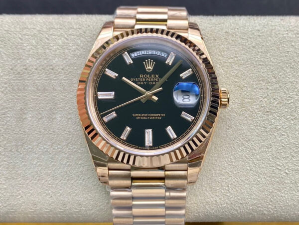 Rolex Day Date 228238a EW Factory Hot Replica Watches Rose Gold Case - Hot Replica Watches