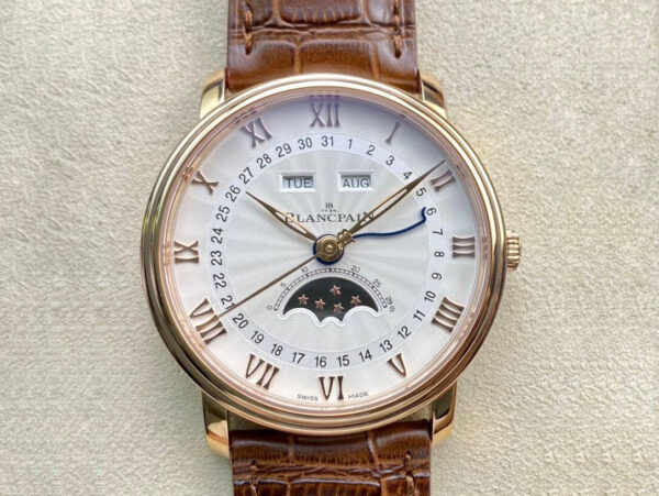 Blancpain Villeret 6654 OM Factory Hot Replica Watches White Dial- Hot Replica Watches