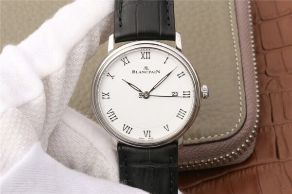 Blancpain Villeret 6651-1127-55B ZF Factory Hot Replica Watches Black Strap - Hot Replica Watches