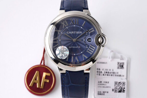 Cartier Ballon Bleu WSBB0027 AF Factory Hot Replica Watches Blue Strap - Hot Replica Watches
