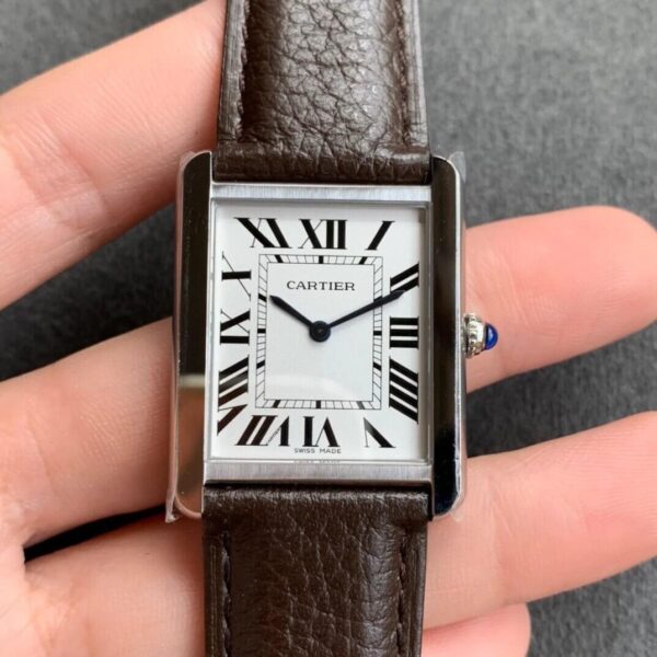 Cartier Tank WSTA0030 K11 Factory Hot Replica Watches White Dial - Hot Replica Watches