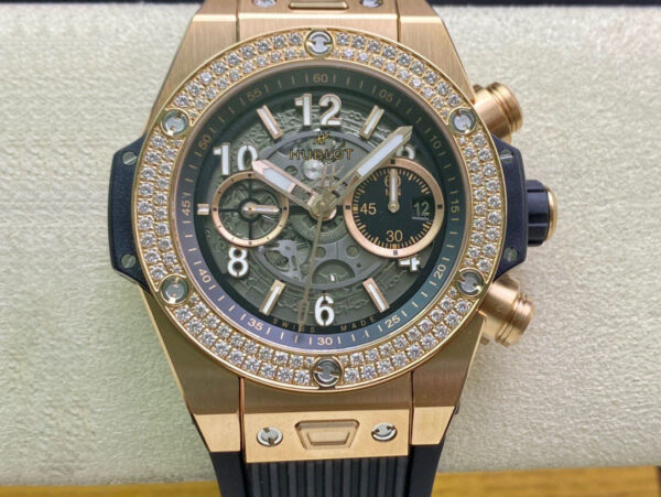 Hublot BIG BANG 421.OX.1180.RX.1104 ZF Factory Hot Replica Watches Black Strap - Hot Replica Watches