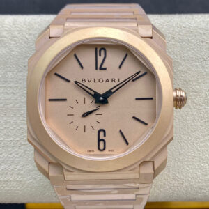 Bvlgari Octo 102912 BV Factory Hot Replica Watches Rose Gold Dial - Hot Replica Watches