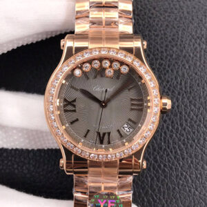 Chopard Happy Diamonds 274808-5015 YF Factory Hot Replica Watches Rose Gold Case - Hot Replica Watches