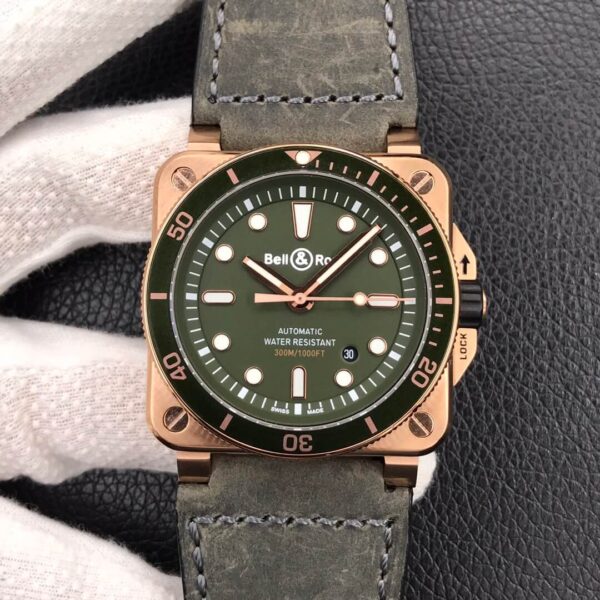 Bell & Ross BR0392-D-G-BR/SCA Hot Replica Watches Green Dial - Hot Replica Watches