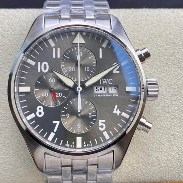 IWC Pilot IW377719 ZF Factory Hot Replica Watches Grey Dial - Hot Replica Watches