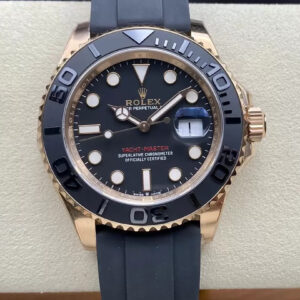 Rolex Yacht Master M126655-0002 Clean Factory Hot Replica Watches Black Strap - Hot Replica Watches