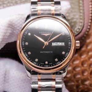 Longines Master Collection L2.755.5.59.7 KY factory Hot Replica Watches Rose Gold Black Dial - Hot Replica Watches