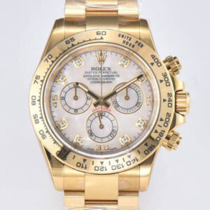 Rolex Daytona M116508-0007 Clean Factory Hot Replica Watches Yellow Gold Case - Hot Replica Watches