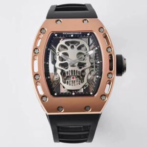 Richard Mille RM052 Tourbillon EUR Factory Hot Replica Watches Black Strap - Hot Replica Watches