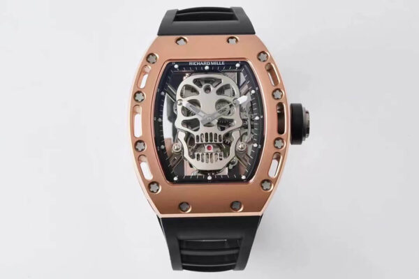 Richard Mille RM052 Tourbillon EUR Factory Hot Replica Watches Black Strap - Hot Replica Watches