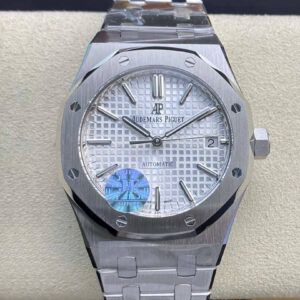 Audemars Piguet Royal Oak 15450ST.OO.1256ST.01 JF Factory Hot Replica Watches Silver White Dial - Hot Replica Watches