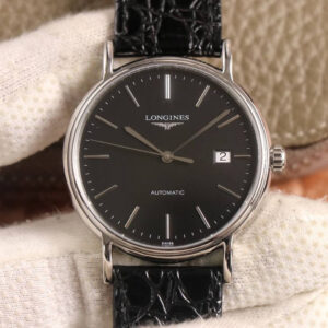 Longines Presence L4.921.4.52.2 KY factory Hot Replica Watches Black Strap - Hot Replica Watches