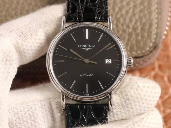 Longines Presence L4.921.4.52.2 KY factory Hot Replica Watches Black Strap - Hot Replica Watches